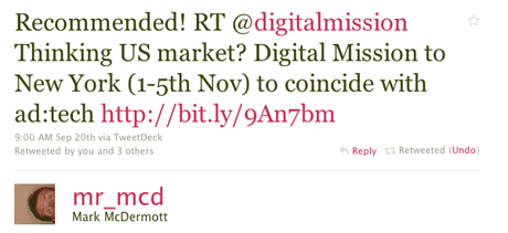 Mark McDermott recommends the Digital Mission on Twitter