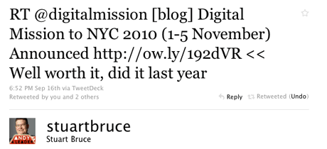 Stuart Bruce recommends Digital Mission on Twitter