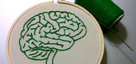 Brain Embroidery by Spectacles