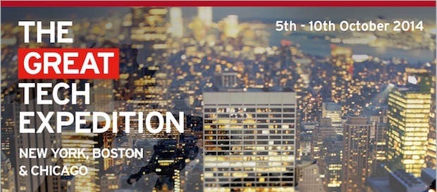 The Great Enterprise Tech Expedition Oct 2014 - Chicago, Boston, NYC