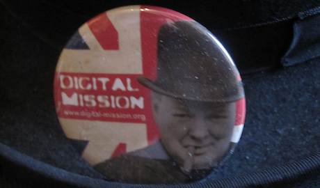 Digital Mission Winston Churchill Badge by Sam Michel