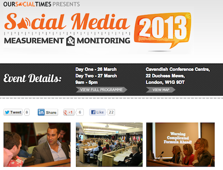 Social Media Measurement and Monitoring 2013