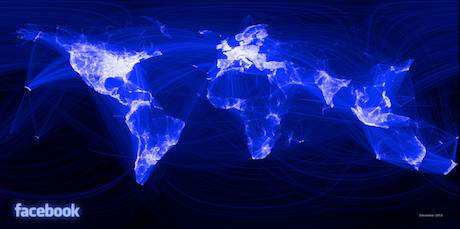Infographic of the Day: The Facebook Map of the World by Paul Butler